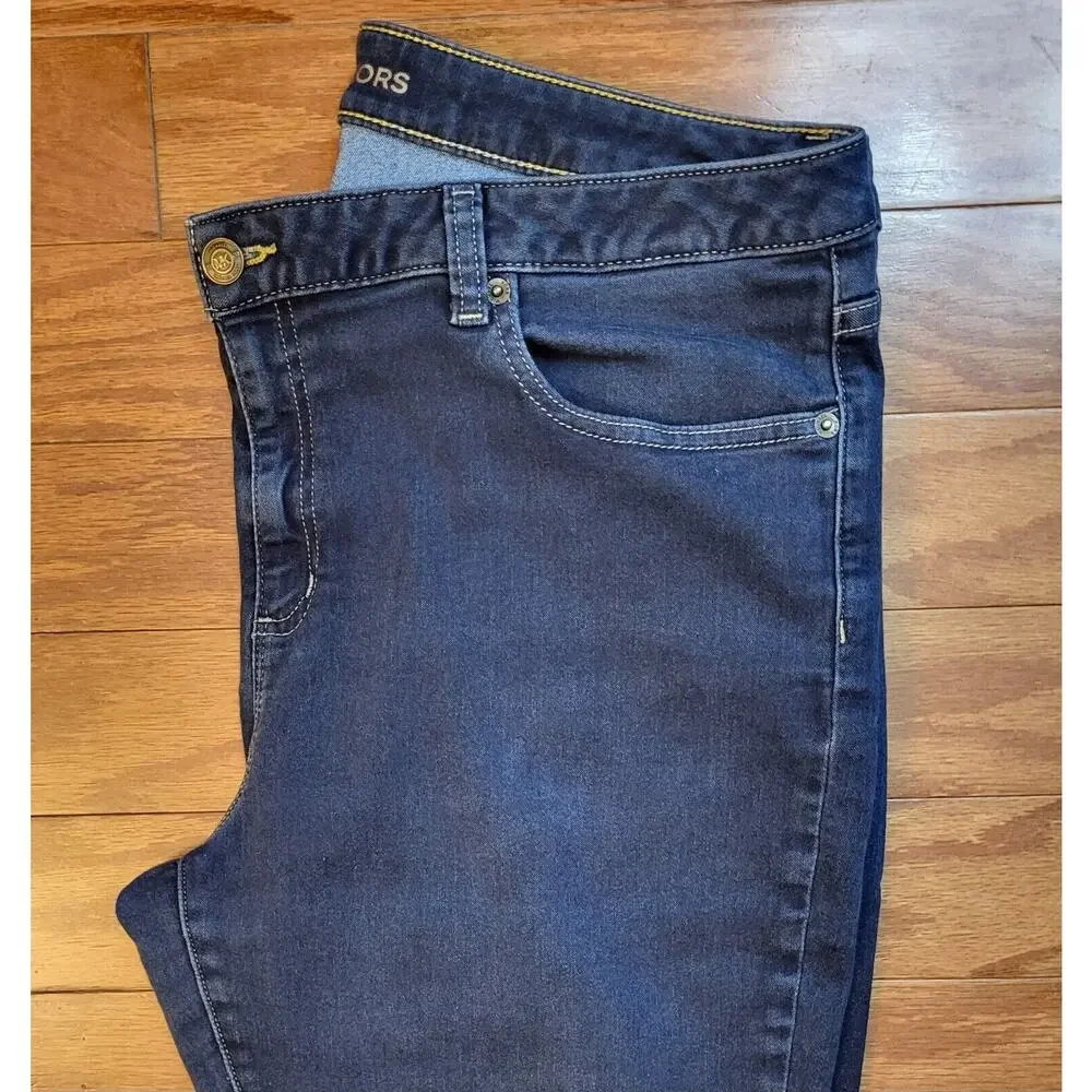 Michael Kors Women’s Size 14 Izzy Skinny Jeans Blue Denim Stretch Mid Rise Class